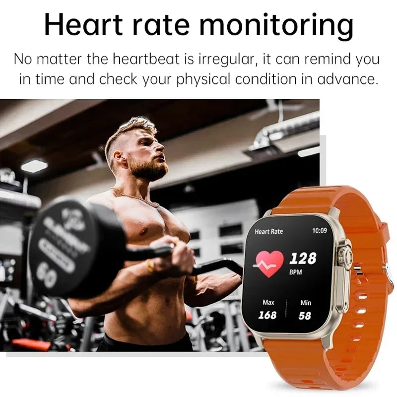 2026 Men's Smart Watch - 2.01" HD Screen, Bluetooth Calling, Health & Fitness Tracker, Multi-Sport Mode for Android & iOS