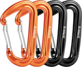 Heavy Duty 12Kn Carabiner Clips - Lightweight Locking Carabiners for Camping, Hiking, Hammocks, Dog Leashes, Outdoor Adventures, and Gym Use