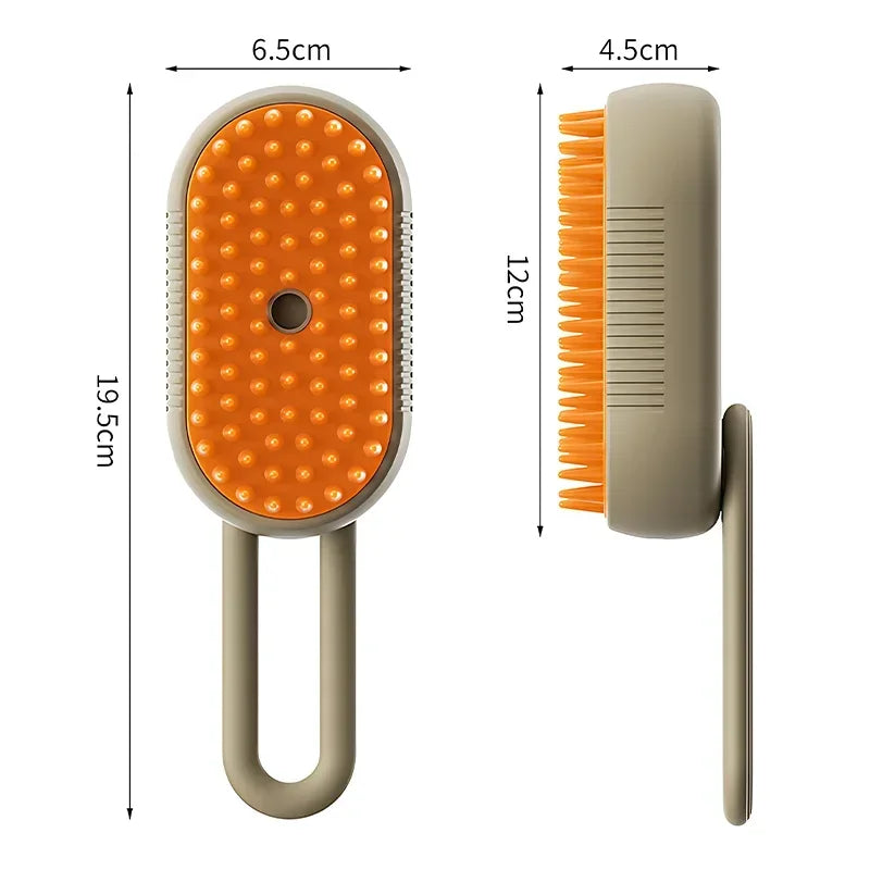 Revolutionary 3-in-1 Cat Steam Brush: The Ultimate Steamy Dog Grooming Tool with Massage Function and Hair Removal Comb