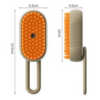 Revolutionary 3-in-1 Cat Steam Brush: The Ultimate Steamy Dog Grooming Tool with Massage Function and Hair Removal Comb