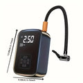 LEIBOO Wireless Car Air Compressor - Portable Electric Tire Inflator with Digital Display for Motorcycles, Bicycles, and Autos