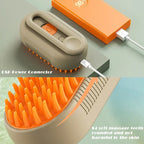 Revolutionary 3-in-1 Cat Steam Brush: The Ultimate Steamy Dog Grooming Tool with Massage Function and Hair Removal Comb