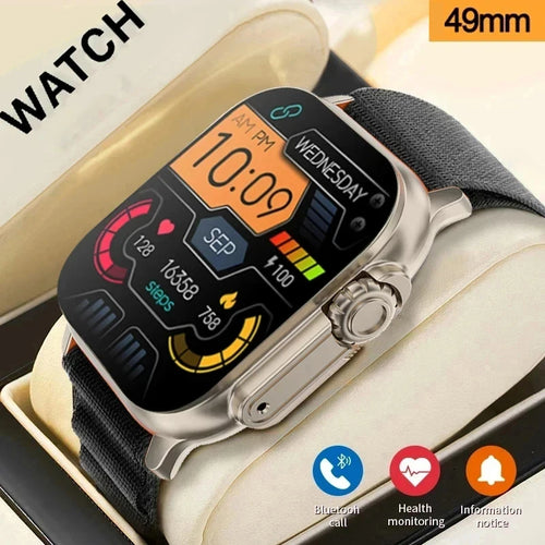 2026 Men's Smart Watch - 2.01" HD Screen, Bluetooth Calling, Health & Fitness Tracker, Multi-Sport Mode for Android & iOS
