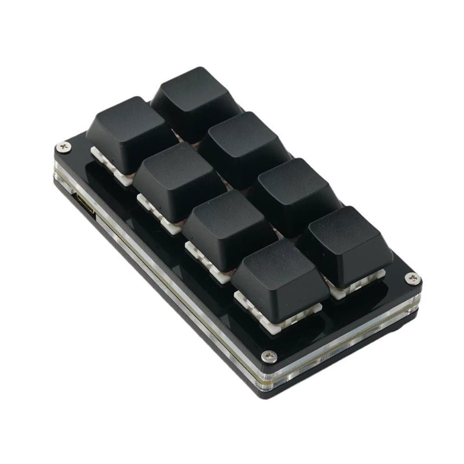 Customizable RGB Mini Keypad - 8-Key Programmable Mechanical Gaming Keyboard