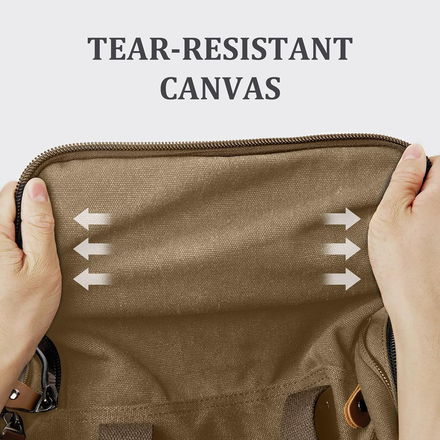Spacious 60L Canvas Duffle Bag for Travel - Stylish Coffee Overnight & Weekend Bag