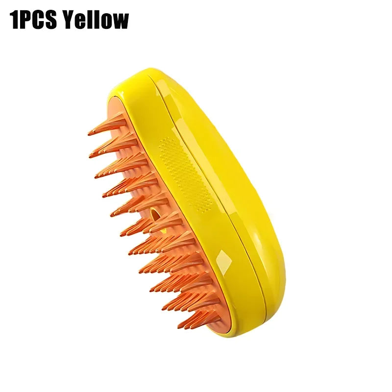 Revolutionary 3-in-1 Cat Steam Brush: The Ultimate Steamy Dog Grooming Tool with Massage Function and Hair Removal Comb