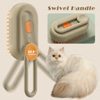 Revolutionary 3-in-1 Cat Steam Brush: The Ultimate Steamy Dog Grooming Tool with Massage Function and Hair Removal Comb