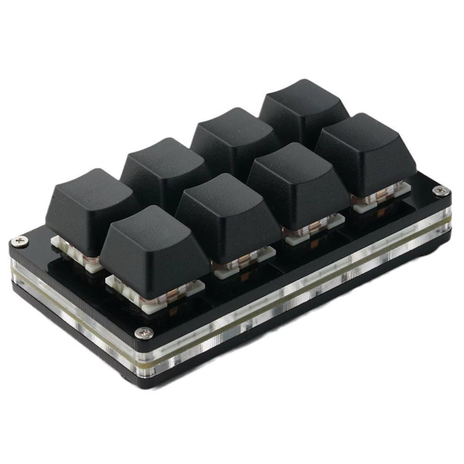 Customizable RGB Mini Keypad - 8-Key Programmable Mechanical Gaming Keyboard
