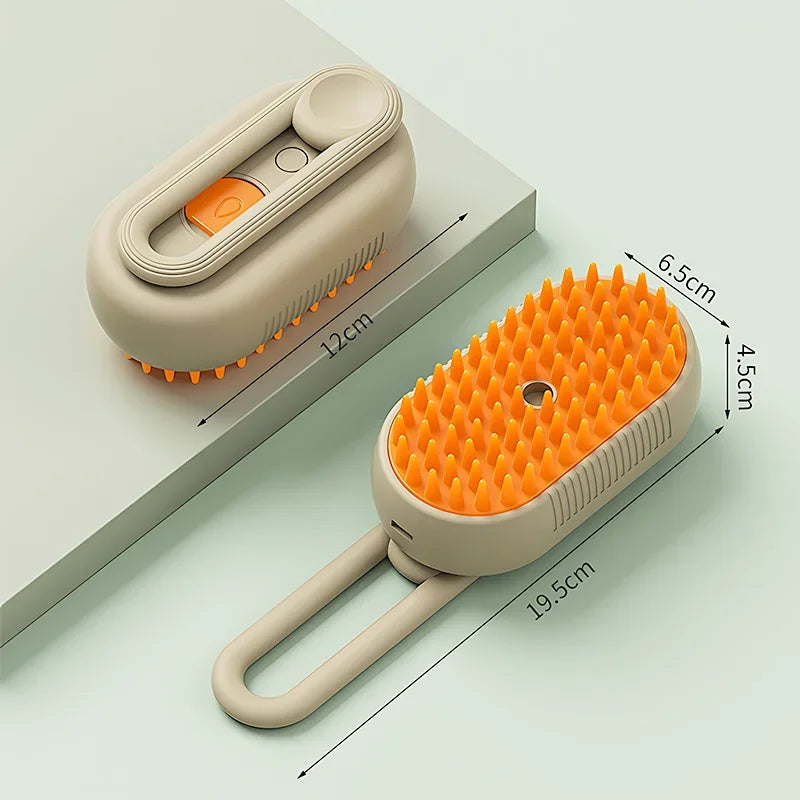 Revolutionary 3-in-1 Cat Steam Brush: The Ultimate Steamy Dog Grooming Tool with Massage Function and Hair Removal Comb